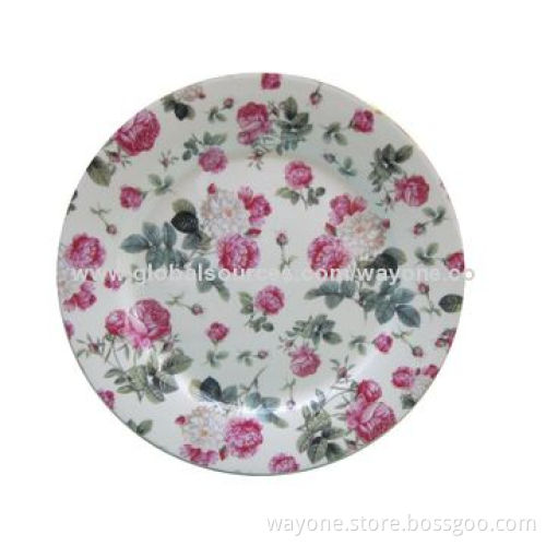 7.5" New bone China dessert plate, flower design, new for 2014, suitable for home or party